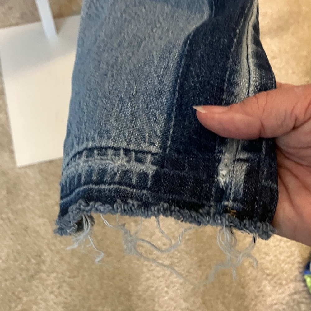 Mossimo Supply Co. Women's Straight Leg Jeans in Two-Tone Blue Denim - Picture 8 of 10